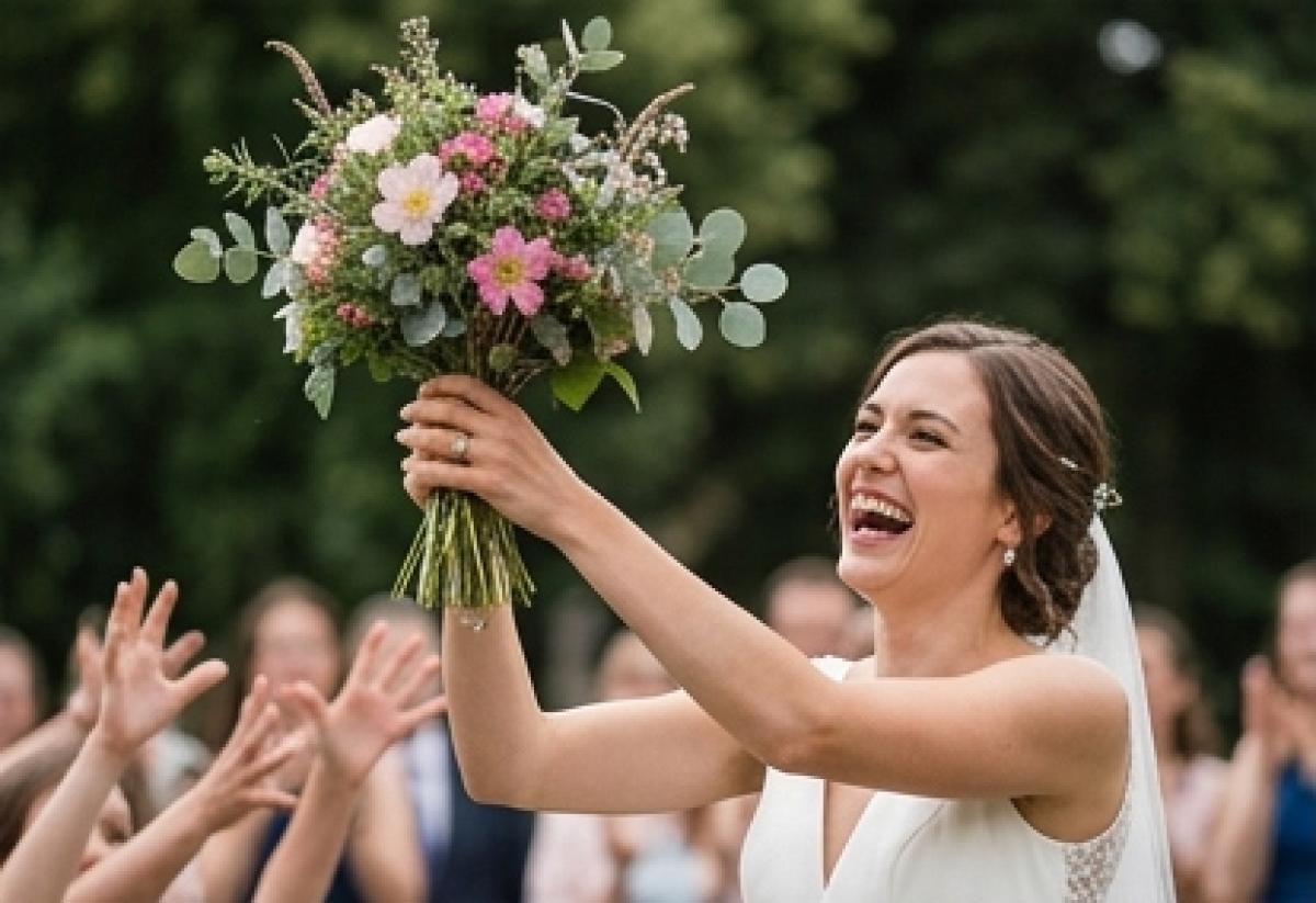 Proč se hází kytice?